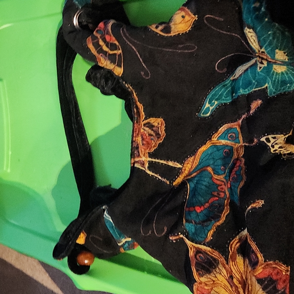 Beautiful Multi color Purse velvet - Picture 3 of 4